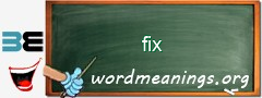 WordMeaning blackboard for fix